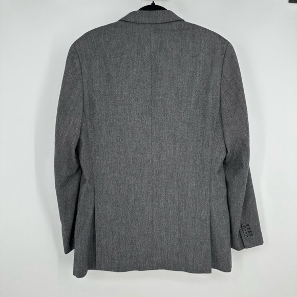 Banana Republic Mens 40R Sport Coat Tailored Fit 3 Button Wool Grey Blazer Jacke - Picture 2 of 13